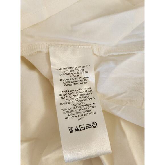 MWT Anthropologie Pilcro Sweatshirt Twofer Mini Dress Sz MP Petite White 9F405 - Picture 11 of 12